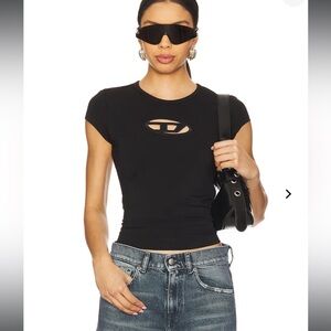 Diesel Angie T-Shirt in Black  XS NWT